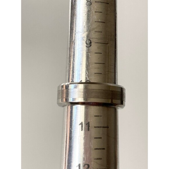 Cobalt 8MM 1/8 CT. T.W Mined Diamond Wedding Band - Picture 4 of 4